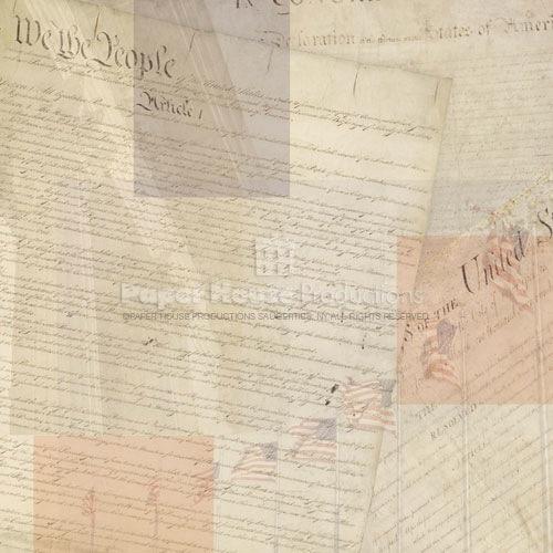 Paper House Productions Charters of Freedom scrapbook paper